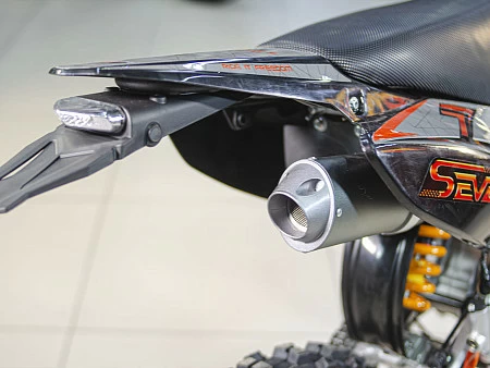 Питбайк Regulmoto SEVEN PRO 17/14 (Черный/оранжевый, 203299-1)