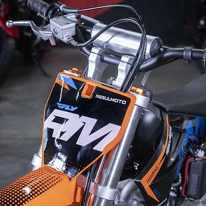 Питбайк Regulmoto FLY 12/10 (Черный/ оранжевый, 104801-1)
