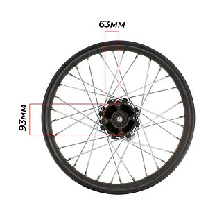 Диск задний 18"х2,15 сталь черный DRIVEPARTS