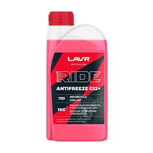 Охлаждающая жидкость для мотоциклов Antifreeze G12+ RIDE LAVR MOTOLINE, 1 кг