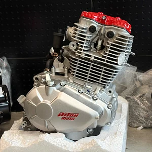 Двигатель в сборе ZS 175FMN (CB300RL) возд. охл., электростартер, кик стартер,  5 передач PITONMOTO